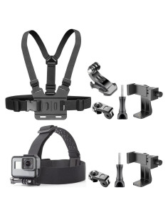 Kit de Soporte para VLOG y POV KUANVE - Arnés Pecho y Cabeza