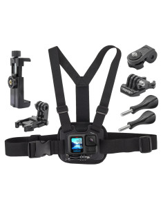 Soporte Dual para Pecho Suptig Ajustable para Teléfono y GoPro