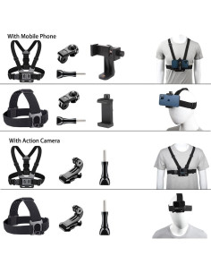 Arnés de Montaje en el Pecho TANSUO Ajustable para Cámara 2