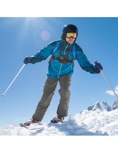 Soporte Dual para Pecho Suptig Ajustable para Teléfono y GoPro