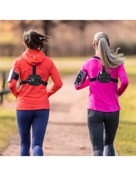 Soporte Dual para Pecho Suptig Ajustable para Teléfono y GoPro