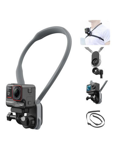 Soporte de Cuello AFAITH Max para GoPro y Teléfonos Móviles