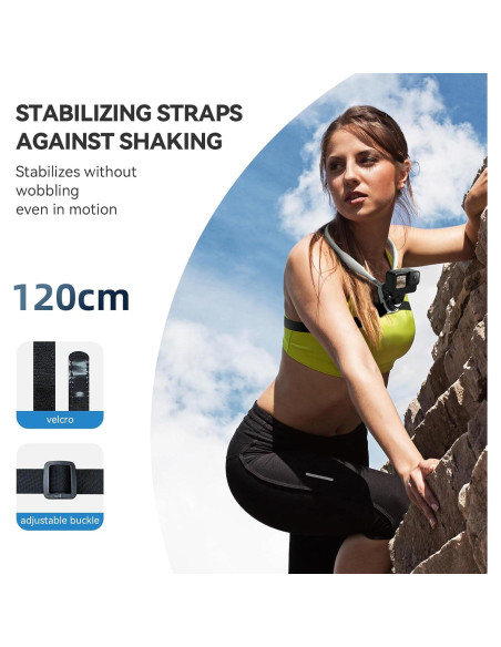 Soporte de Cuello AFAITH Max para GoPro y Teléfonos Móviles