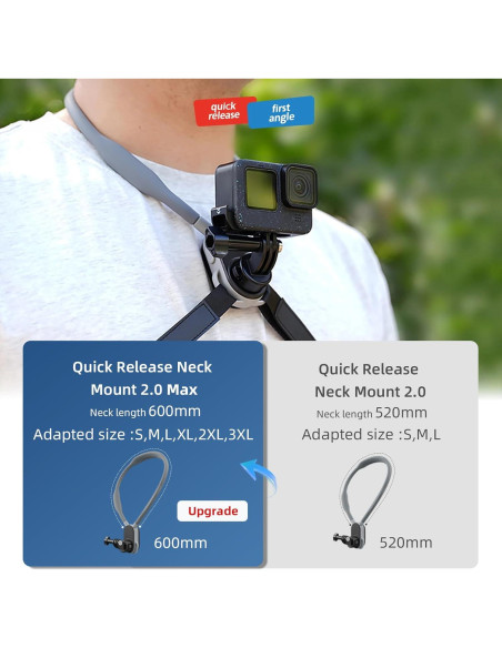 Soporte de Cuello AFAITH Max para GoPro y Teléfonos Móviles