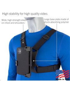 Montura de Pecho STUNTMAN para Smartphones - Ajustable y Estable 2