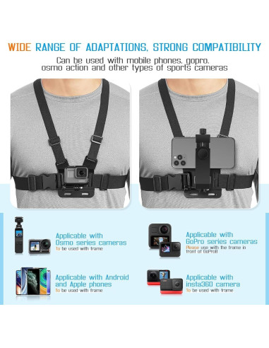 Soporte de Pecho para Teléfono Móvil SXUS - Ajustable y Antideslizante