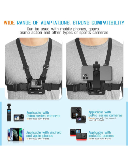 Soporte de Pecho para Teléfono Móvil SXUS - Ajustable y Antideslizante