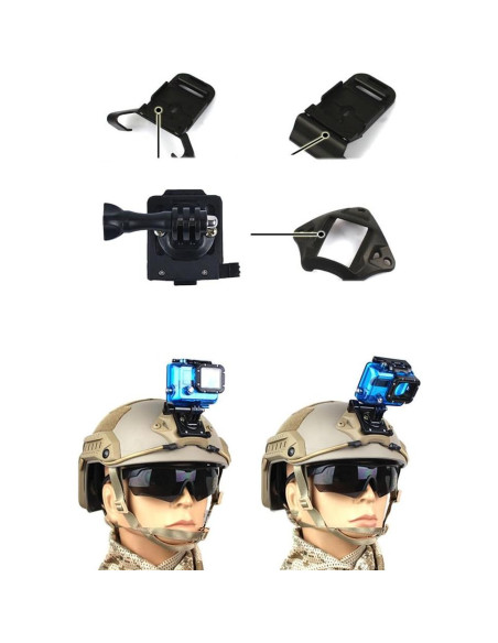 Soporte Frontal para Cámara de Acción HYFAN NVG Negro