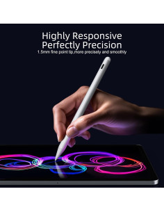 Lápiz Stylus Blanco para iPad 2018-2025 Carga Rápida 2