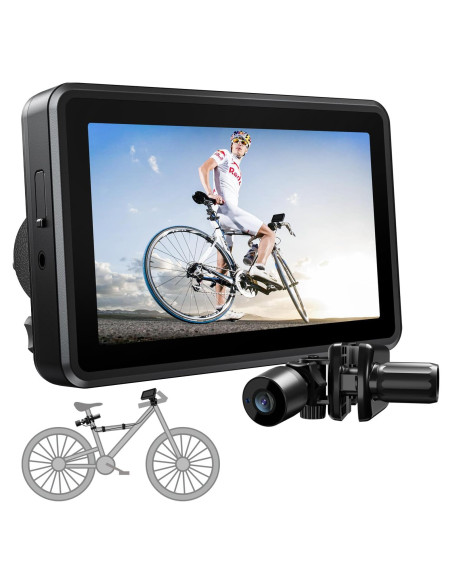 Espejo de Manillar FEISIKE con Cámara HD 4.3" y Visión Nocturna