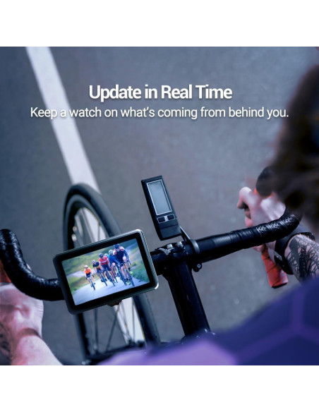 Espejo de Manillar FEISIKE con Cámara HD 4.3" y Visión Nocturna