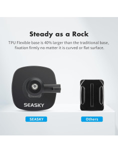 Soporte Adhesivo Flexible SEASKY A2 para Casco - 2 Pack 2