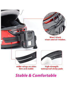 Soporte de Barbilla Akeipho para Casco de Motocicleta con Adhesivos 2