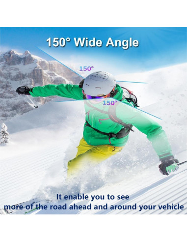 Cámara de casco dual HD 1080P VSYSTO con WiFi y G-Sensor