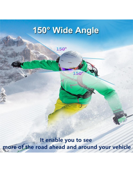 Cámara de casco dual HD 1080P VSYSTO con WiFi y G-Sensor Cámara de casco dual HD 1080P VSYSTO con WiFi y G-Sensor