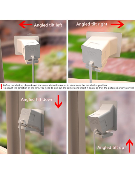 Soporte de Ventana Angulado Teccle para Wyze Cam V3/V4 20