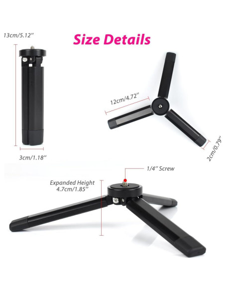 Trípode Mini de Aluminio Akeipho para Cámaras y Gimbals