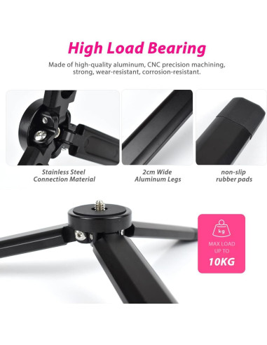 Trípode Mini de Aluminio Akeipho para Cámaras y Gimbals