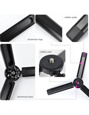 Trípode Mini de Aluminio Akeipho para Cámaras y Gimbals