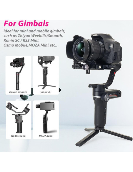 Trípode Mini de Aluminio Akeipho para Cámaras y Gimbals