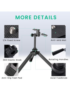 Trípode de Mesa Ajustable Gosky para Binoculares y Cámaras 2