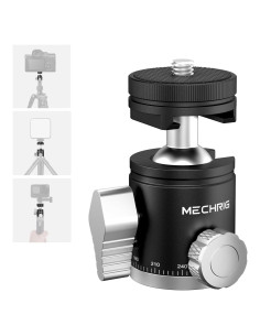 Cabezal de trípode Mini Ball Mechrig, 360 para cámara y luz