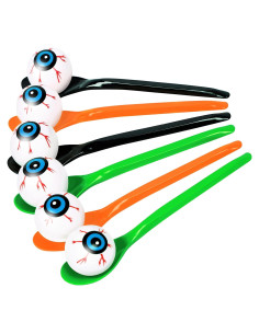 Juego de Carrera de Cucharas con Ojos Halloween - 24 Paquetes