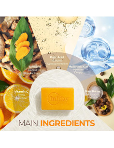 Jabón de Ácido Kójico Inlifay 200g - Removedor de Manchas 2