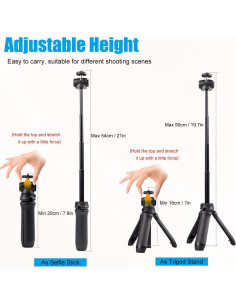 Trípode Mini Ajustable Khazylorr para Webcam y Cámara 2