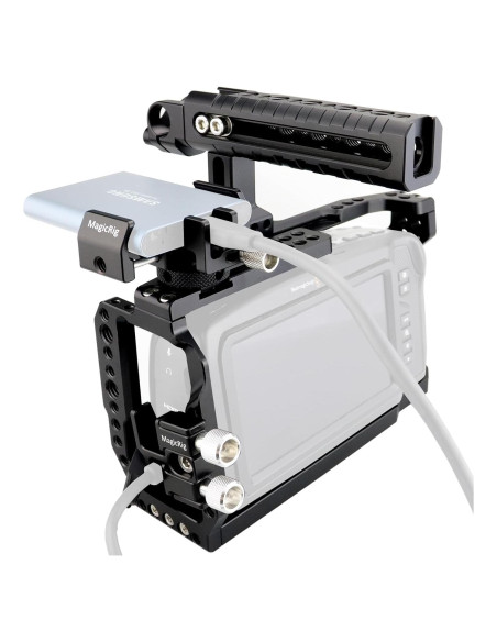 Jaula Completa MAGICRIG para BMPCC 4K y 6K con Mango y Soporte SSD Jaula Completa MAGICRIG para BMPCC 4K y 6K con Mango y Soporte SSD