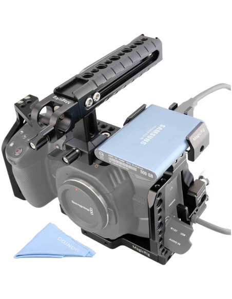 Jaula Completa MAGICRIG para BMPCC 4K y 6K con Mango y Soporte SSD Jaula Completa MAGICRIG para BMPCC 4K y 6K con Mango y Soporte SSD