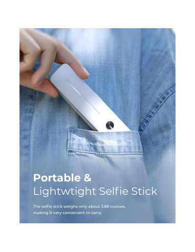 Palo de Selfie Extensible SupeDesk I6 Blanco 70 cm Inalámbrico