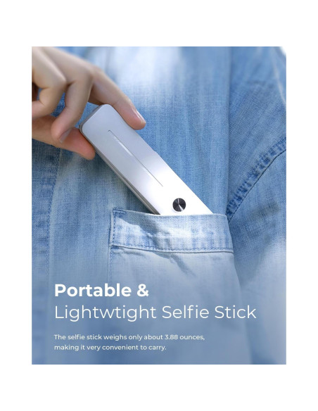 Palo de Selfie Extensible SupeDesk I6 Blanco 70 cm Inalámbrico