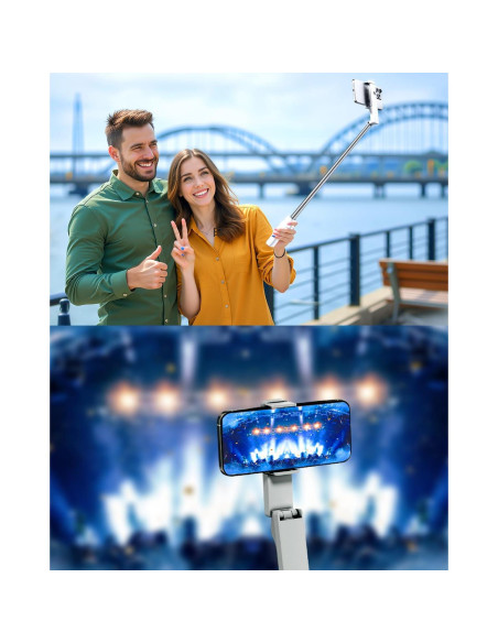 Palo de Selfie Extensible SupeDesk I6 Blanco 70 cm Inalámbrico