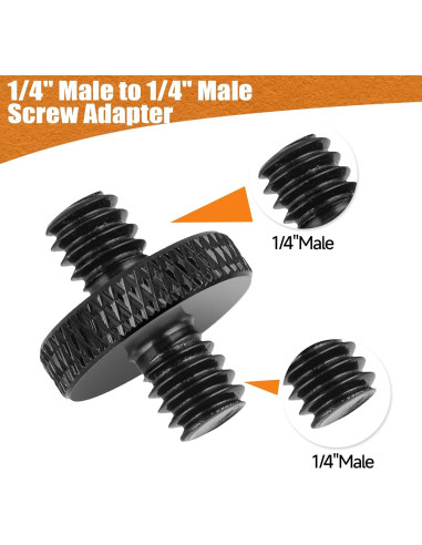 Tornillo macho 1/4" MOZEAT LENS 4 PCS acero inoxidable