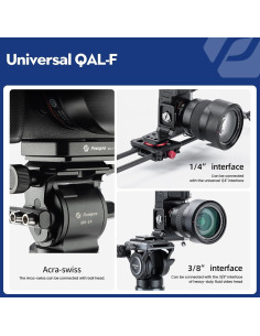 Soporte en L Fotopro para Cámara DSLR - Placa Liberación Rápida 2