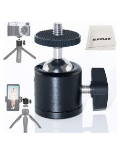 Soporte de cámara en L EXMAX con mini trípode y cabezal 360