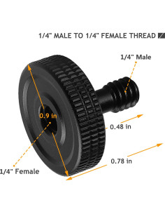 Juego de Tornillos de Pulgar Frgyee 1/4" Rápida Liberación con Goma 2