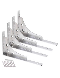 Soporte de Estante Flotante CBTONE 10" Acero Inoxidable 4 Pcs