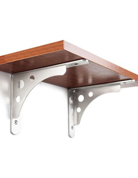Soporte de Estante Flotante CBTONE 10" Acero Inoxidable 4 Pcs