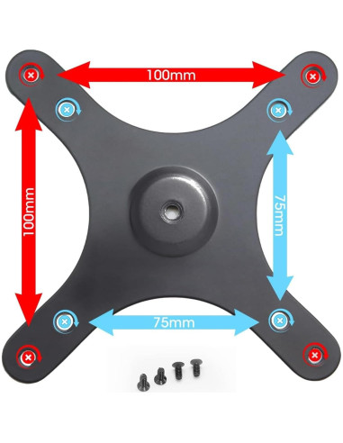 Adaptador de Montaje Kado para Monitor Portátil 100x100mm