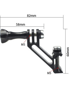 Soporte de Montaje BGNing 20mm para Cámara de Acción Ajustable 2