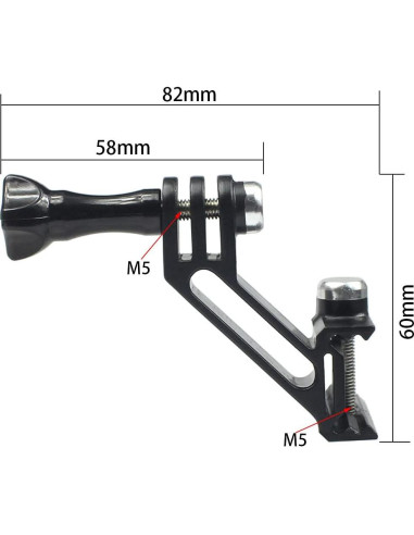 Soporte de Montaje BGNing 20mm para Cámara de Acción Ajustable