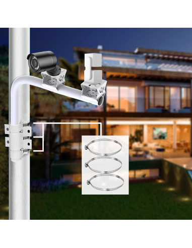 Soporte Doble de Montaje Pesado WiTi 40cm para Cámaras CCTV