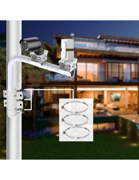 Soporte Doble de Montaje Pesado WiTi 40cm para Cámaras CCTV Soporte Doble de Montaje Pesado WiTi 40cm para Cámaras CCTV