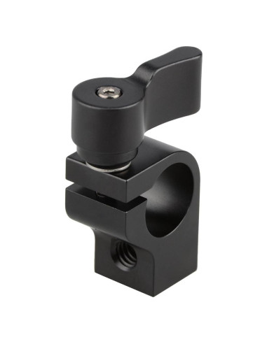 Abrazadera de Varilla Simple 15mm CAMVATE con 2 Agujeros 1/4"-20