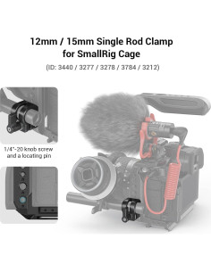 Abrazadera de Varilla Simple 12mm/15mm SmallRig 3598 2