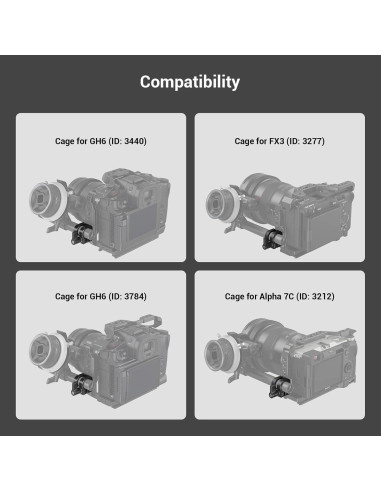Abrazadera de Varilla Simple 12mm/15mm SmallRig 3598