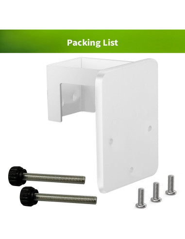 Soporte de Canalón Lonnky para Eufy SoloCam S340/E30 - Blanco