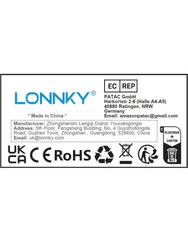 Soporte de Canalón Lonnky para Eufy SoloCam S340/E30 - Blanco